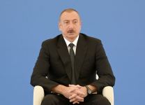 President Ilham Aliyev viewed construction of 330/220/110 kV Gobu power substation (PHOTO)