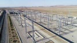 President Ilham Aliyev viewed construction of 330/220/110 kV Gobu power substation (PHOTO)