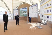 President Ilham Aliyev viewed construction of 330/220/110 kV Gobu power substation (PHOTO)