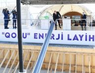President Ilham Aliyev viewed construction of 330/220/110 kV Gobu power substation (PHOTO)