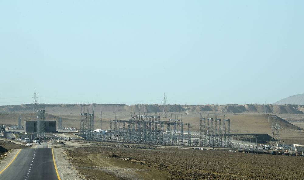 President Ilham Aliyev viewed construction of 330/220/110 kV Gobu power substation (PHOTO)