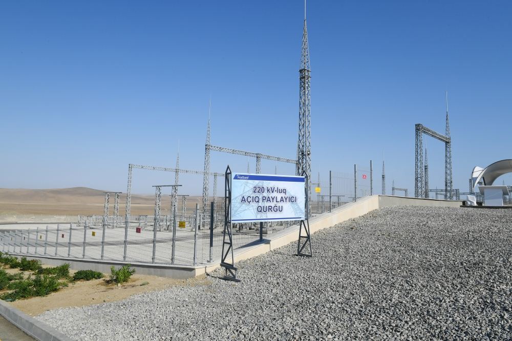 President Ilham Aliyev viewed construction of 330/220/110 kV Gobu power substation (PHOTO)