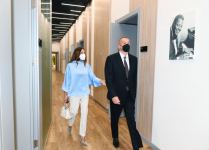 Azerbaijani president, first lady attend opening of newly renovated Children’s Art School in Baku (PHOTO)