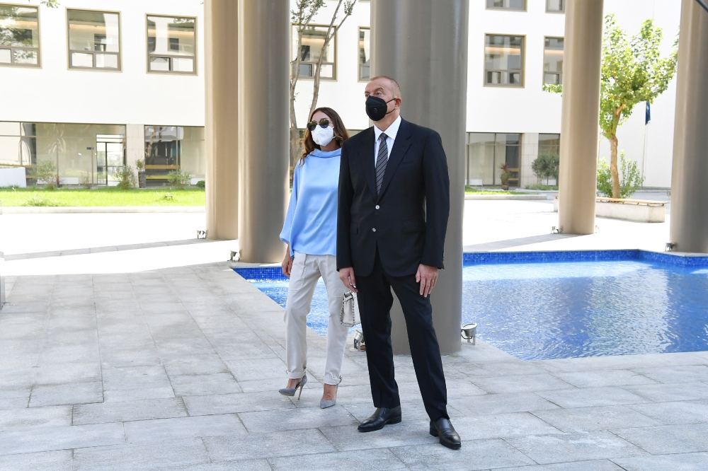 Azerbaijan's president, first lady inaugurate UNEC's newly reconstructed education block (PHOTO)