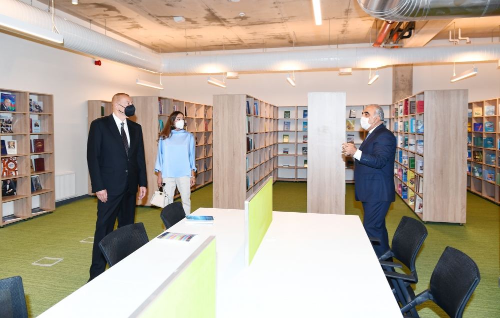Azerbaijan's president, first lady inaugurate UNEC's newly reconstructed education block (PHOTO)