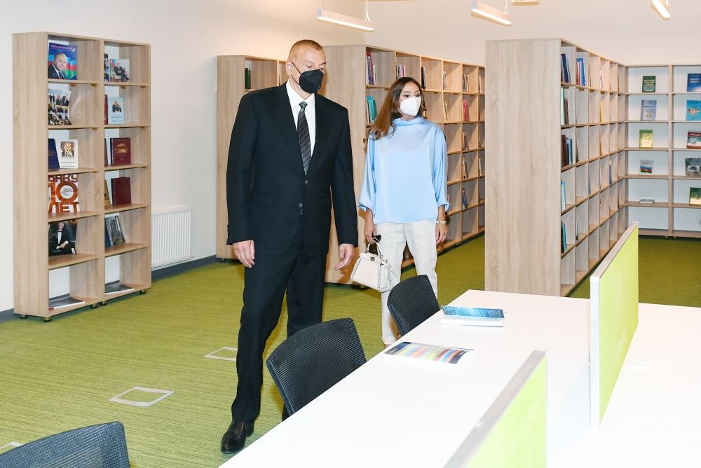 Azerbaijan's president, first lady inaugurate UNEC's newly reconstructed education block (PHOTO)