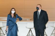 Azerbaijani president, first lady attend opening of two new blocks of ADA University (PHOTO)