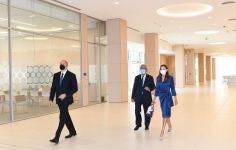 Azerbaijani president, first lady attend opening of two new blocks of ADA University (PHOTO)