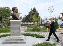 President Ilham Aliyev views conditions created in park named after Murtuza Mukhtarov in Amirjan (PHOTO)