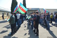 Azerbaijani State Service for Mobilization and Conscription sends hundreds of young volunteers to front (PHOTO)