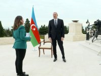 Chronicles of Victory (October 2, 2020): President Ilham Aliyev interviewed by Al Jazeera TV (PHOTO/VIDEO)