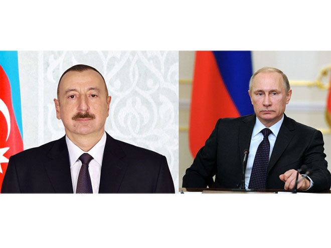 President Ilham Aliyev calls Russian President Vladimir Putin