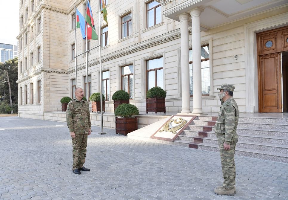 Operational meeting held under leadership of President, Commander-in-Chief Ilham Aliyev at Central Command Post of Ministry of Defense (PHOTO)