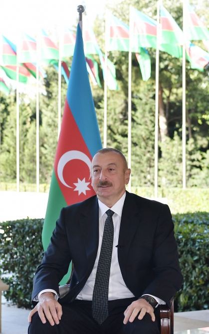 President Ilham Aliyev interviewed by Russian RBC TV channel (PHOTO/VIDEO)