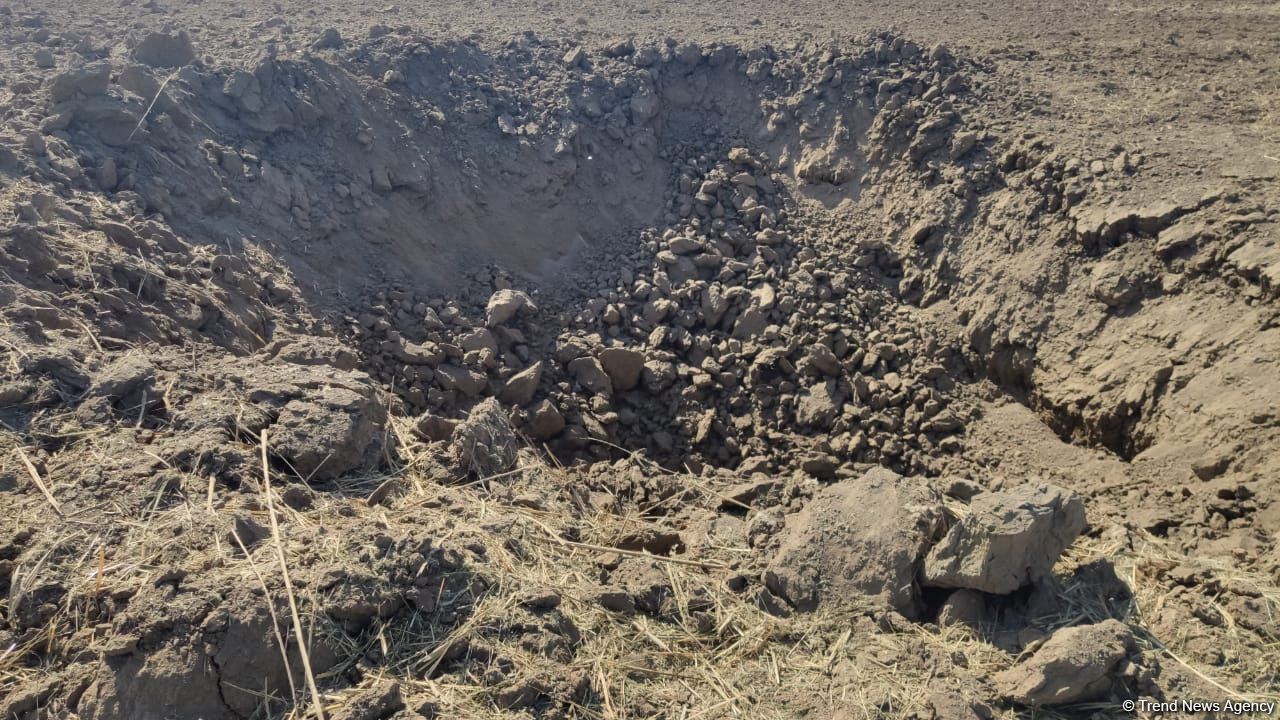 Armenian armed forces once again subject Gazakhlar village of Fizuli district to missile fire (PHOTO)