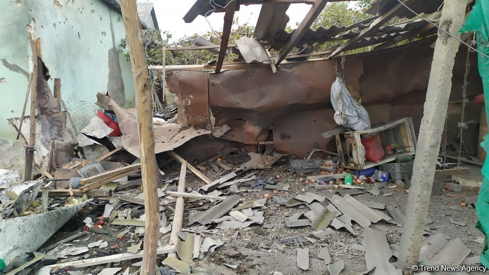 Armenian armed forces again shelling Aghdam district's settlements (PHOTO)