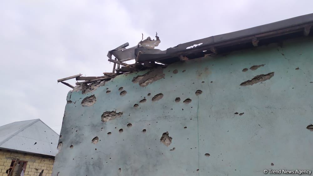 Armenian armed forces again shelling Aghdam district's settlements (PHOTO)