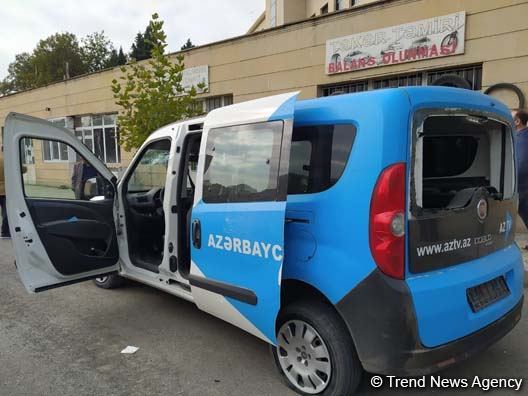 Azerbaijani journalists targeted by Armenian Armed Forces (PHOTO/VIDEO)