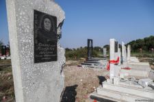 Armenian Armed Forces deliberately bombard cemetery in Azerbaijan's Aghdam (PHOTO)