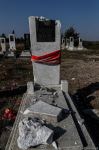 Armenian Armed Forces deliberately bombard cemetery in Azerbaijan's Aghdam (PHOTO)