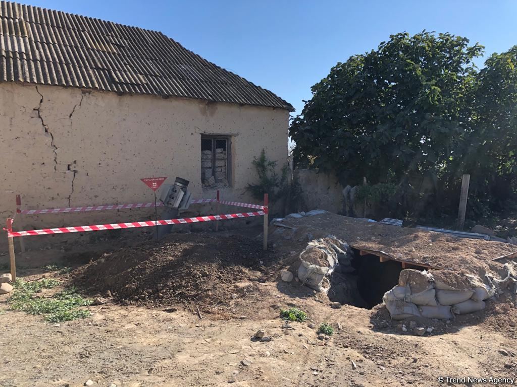 Unexploded missile on territory of Azerbaijan’s Goranboy (PHOTO)
