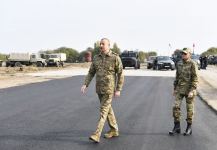 Azerbaijani president, first lady visit Fuzuli, Jabrayil liberated from occupation (PHOTO)