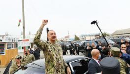 Azerbaijani president, first lady visit Fuzuli, Jabrayil liberated from occupation (PHOTO)