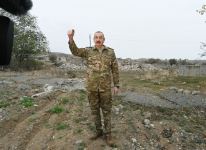 Azerbaijani president, first lady visit Fuzuli, Jabrayil liberated from occupation (PHOTO)