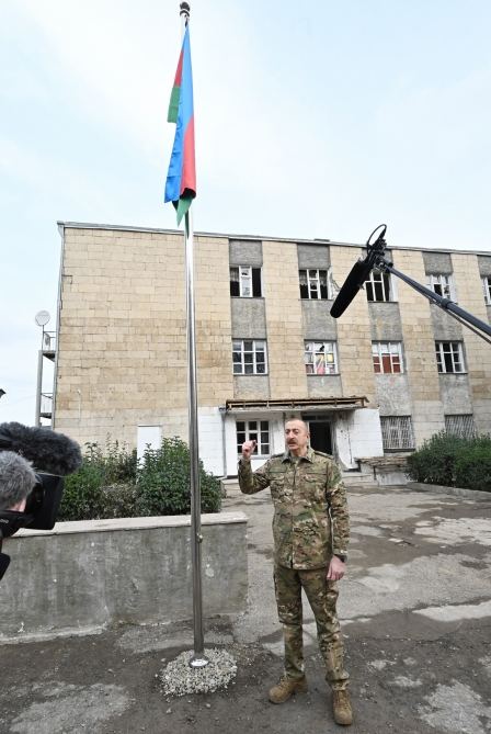 Azerbaijani president, first lady visit Fuzuli, Jabrayil liberated from occupation (PHOTO)