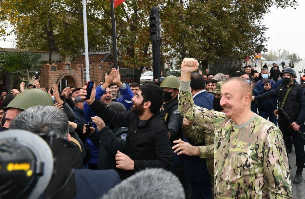 Azerbaijani president, first lady visit Fuzuli, Jabrayil liberated from occupation (PHOTO)