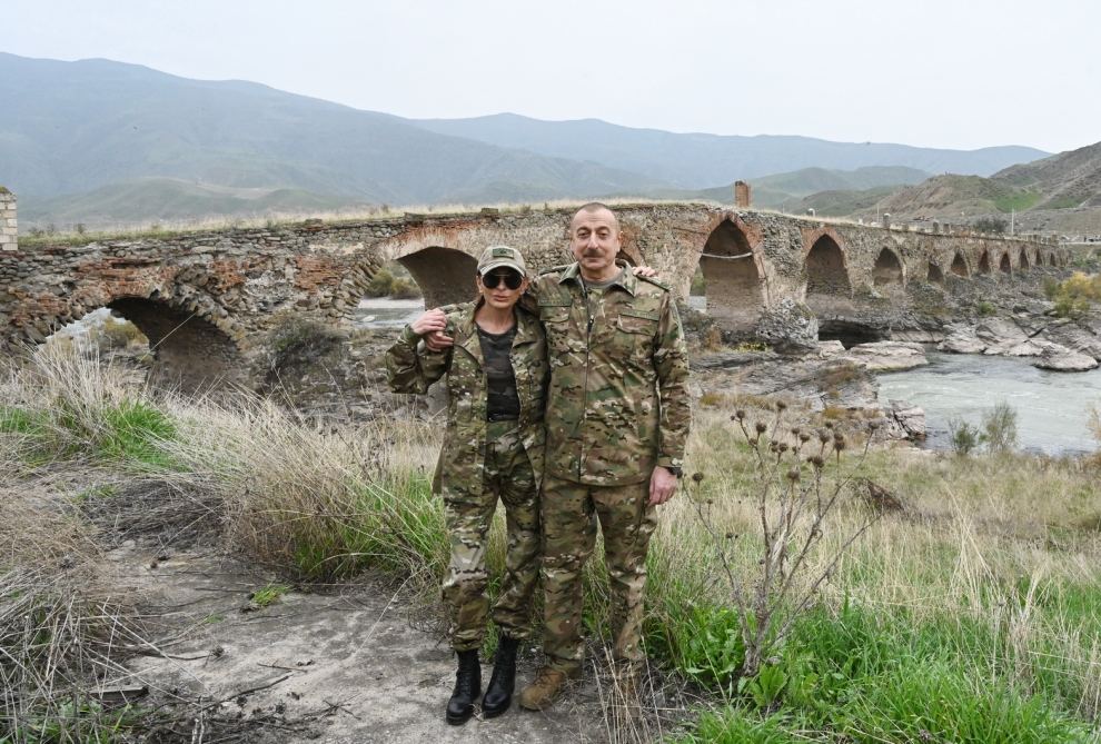 Azerbaijani president, first lady visit Fuzuli, Jabrayil liberated from occupation (PHOTO)