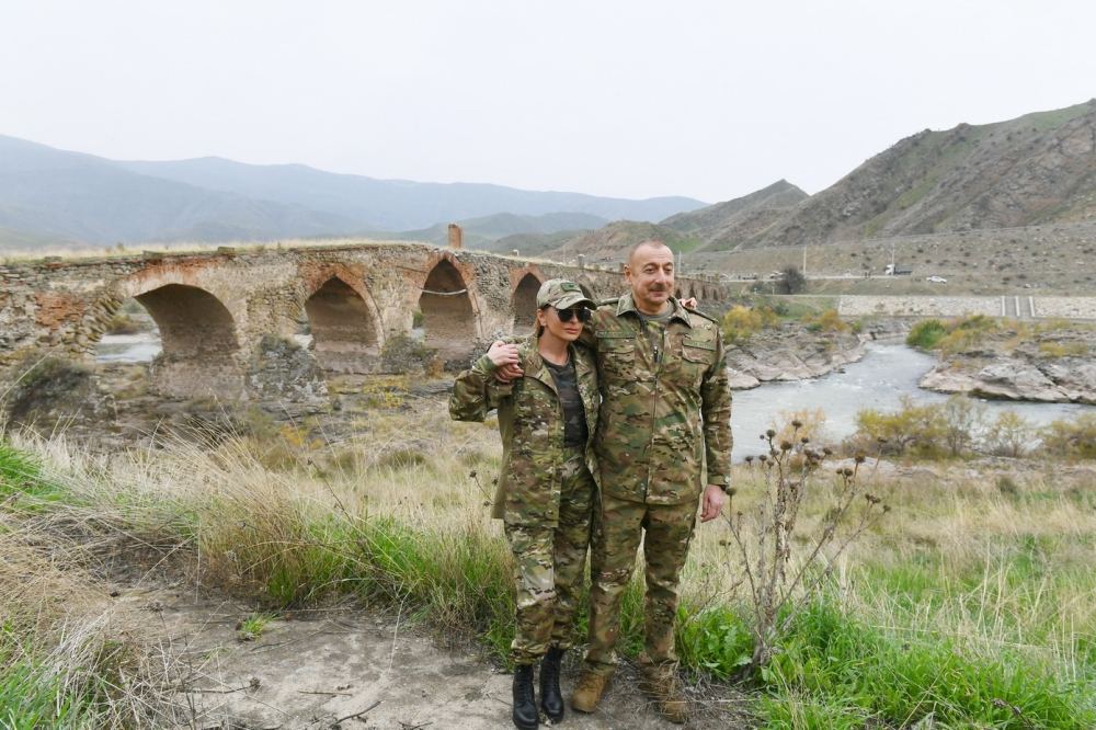 Azerbaijani president, first lady visit Fuzuli, Jabrayil liberated from occupation (PHOTO)