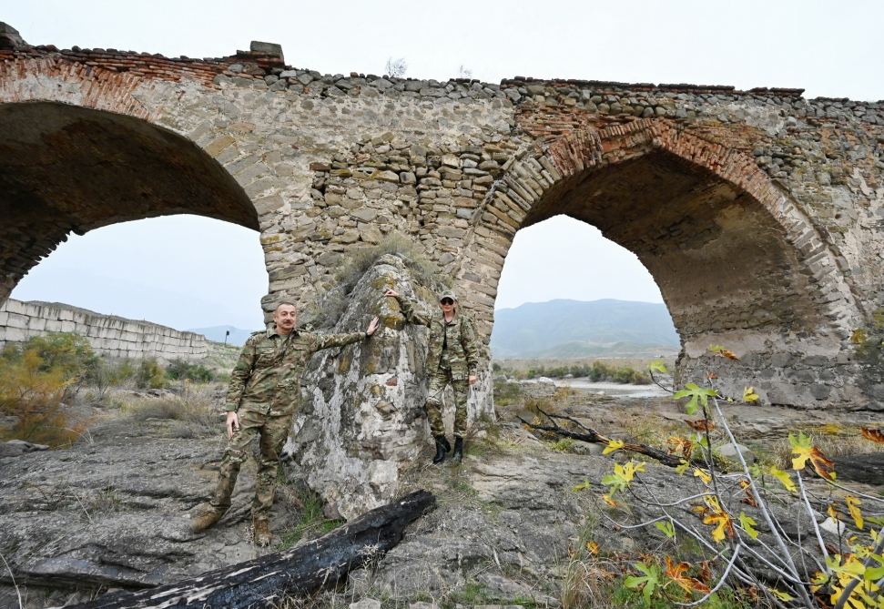 Azerbaijani president, first lady visit Fuzuli, Jabrayil liberated from occupation (PHOTO)