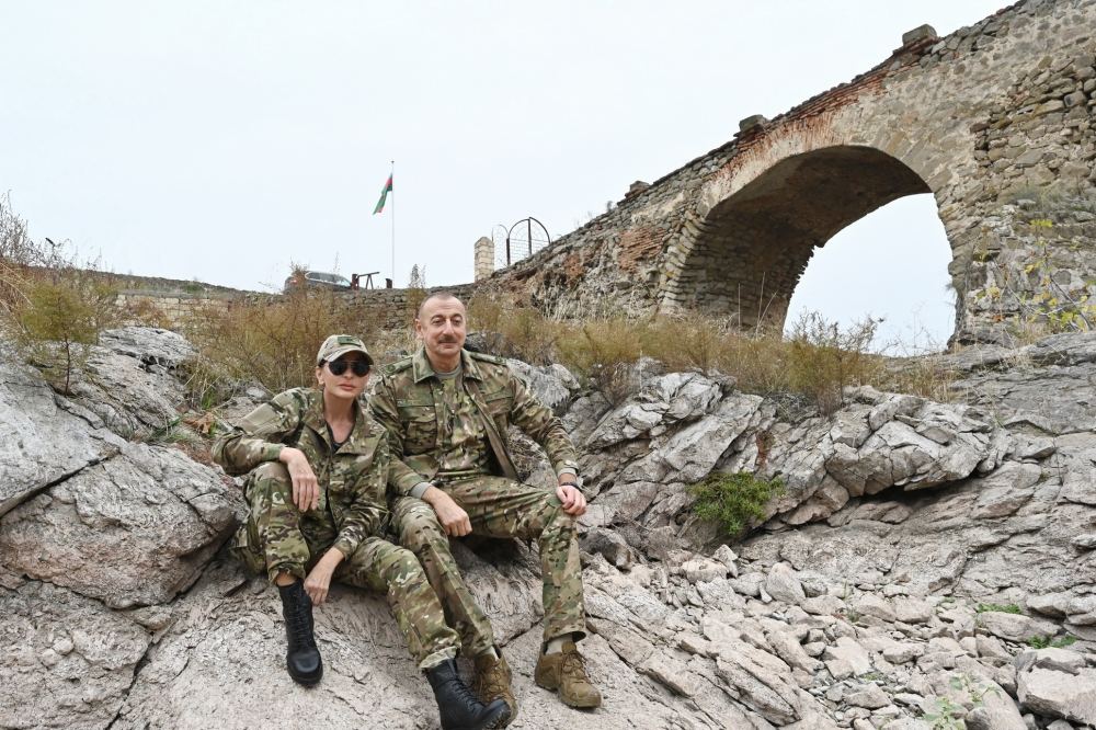 Azerbaijani president, first lady visit Fuzuli, Jabrayil liberated from occupation (PHOTO)