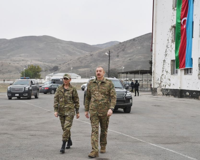 Azerbaijani president, first lady visit Fuzuli, Jabrayil liberated from occupation (PHOTO)