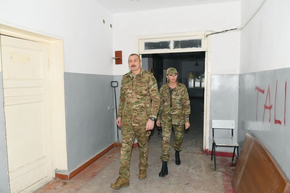 Azerbaijani president, first lady visit Fuzuli, Jabrayil liberated from occupation (PHOTO)