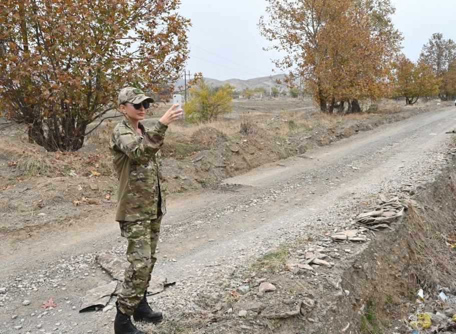 Azerbaijani president, first lady visit Fuzuli, Jabrayil liberated from occupation (PHOTO)