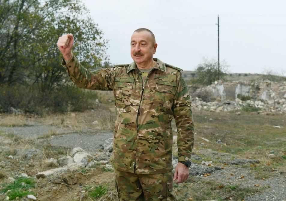 Azerbaijani president, first lady visit Fuzuli, Jabrayil liberated from occupation (PHOTO)