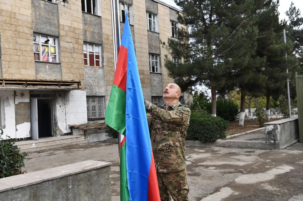 Azerbaijani president, first lady visit Fuzuli, Jabrayil liberated from occupation (PHOTO)