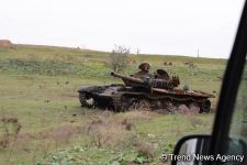 Azerbaijani troops destroy Armenian military equipment in Fuzuli (PHOTO)