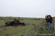 Azerbaijani troops destroy Armenian military equipment in Fuzuli (PHOTO)