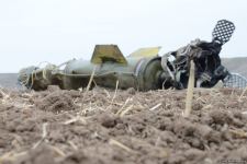 Journalists in liberated Fuzuli shown 'Tochka-U' missile wreckage - results of Armenian attacks (PHOTO/VIDEO)