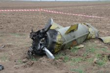 Journalists in liberated Fuzuli shown 'Tochka-U' missile wreckage - results of Armenian attacks (PHOTO/VIDEO)