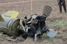 Journalists in liberated Fuzuli shown 'Tochka-U' missile wreckage - results of Armenian attacks (PHOTO/VIDEO)