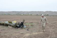 Journalists in liberated Fuzuli shown 'Tochka-U' missile wreckage - results of Armenian attacks (PHOTO/VIDEO)