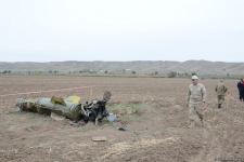Journalists in liberated Fuzuli shown 'Tochka-U' missile wreckage - results of Armenian attacks (PHOTO/VIDEO)