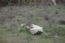Armenians completely destroy cemetery in Fuzuli district (PHOTO)