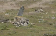 Armenians completely destroy cemetery in Fuzuli district (PHOTO)