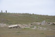 Armenians completely destroy cemetery in Fuzuli district (PHOTO)