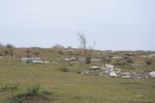 Armenians completely destroy cemetery in Fuzuli district (PHOTO)